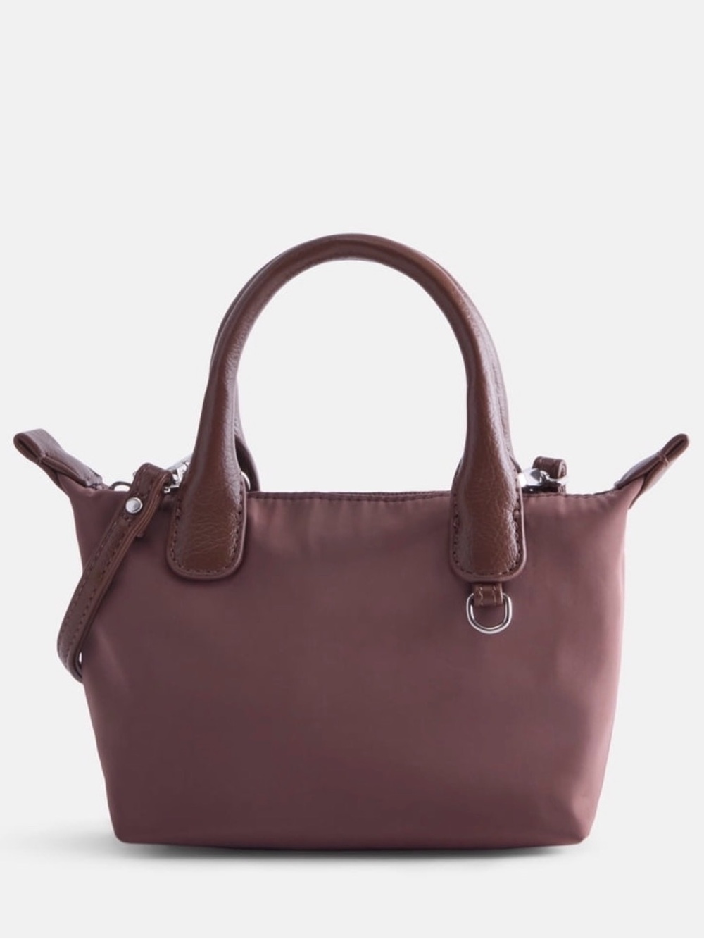 No Boundaries Mauve-Brown Mini Tote Bag